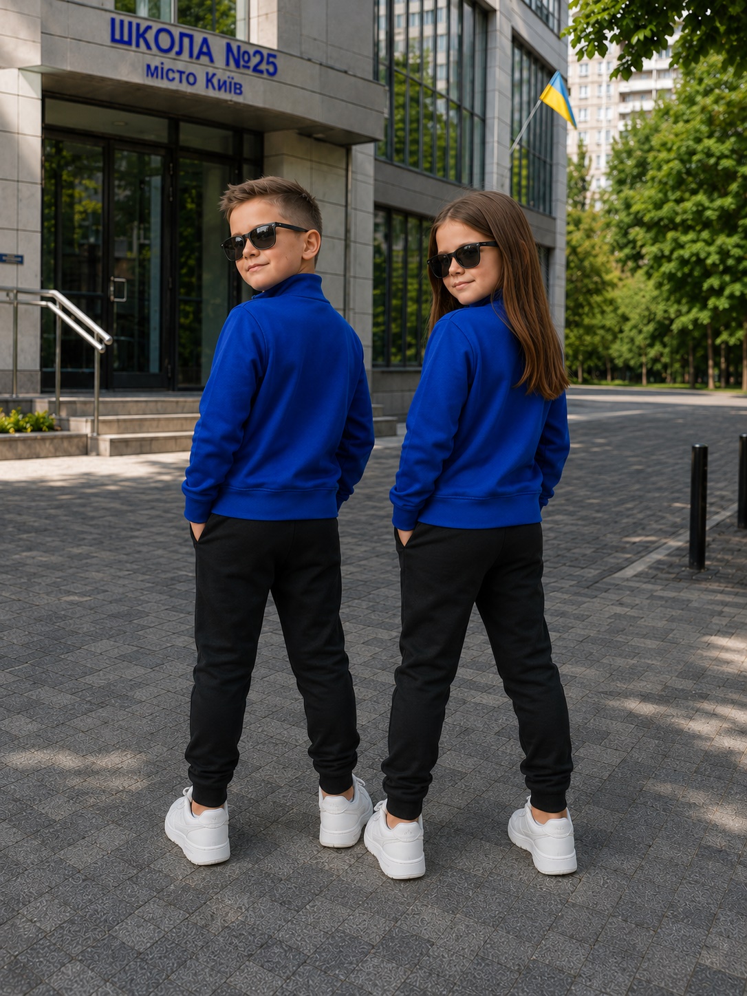 Дитячий костюм Adidas електрик — фото 3